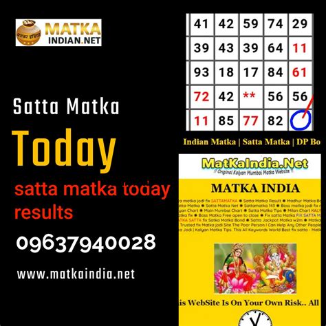 satta matta matka kalyan result today live